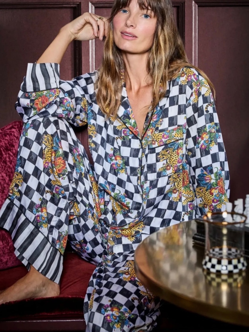 MACKENZIE-CHILDS X PF Petite Eco Satin Soho Set in Courtly Bagheera